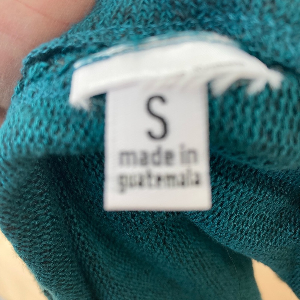 Free People Teal Twist back sweater - Picture 3 of 4